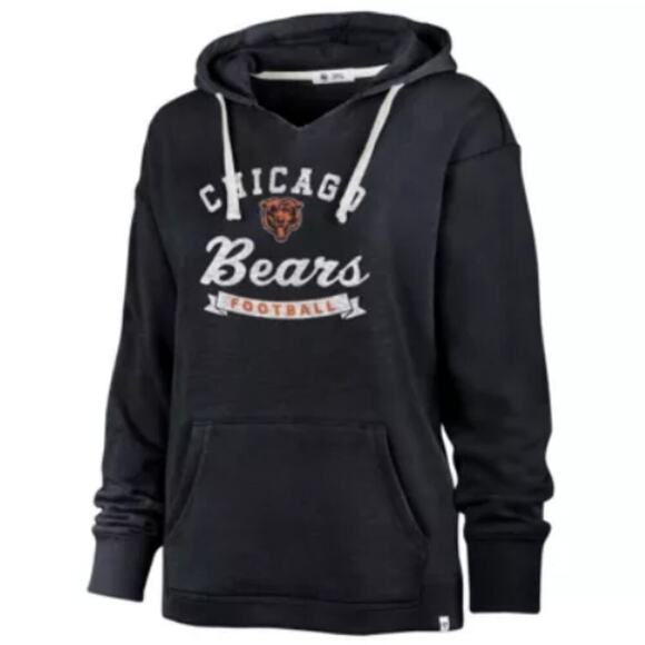 47 Women's Atlas Blue Chicago Bears Pullover Hoodie Size M - Picture 1 of 5